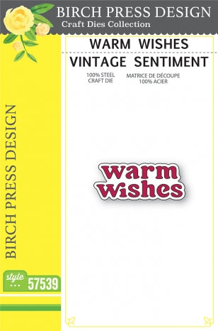 Warm Wishes Vintage Sentiment
