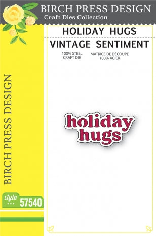 Holiday Hugs Vintage Sentiment