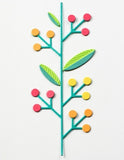 Block Print Stems ad Berries