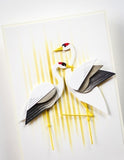Block Print Seaside Crane