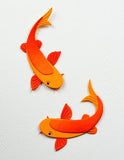 Block Print Koi Duo
