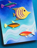 Block Print Angelfish