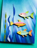Block Print Pond Fish