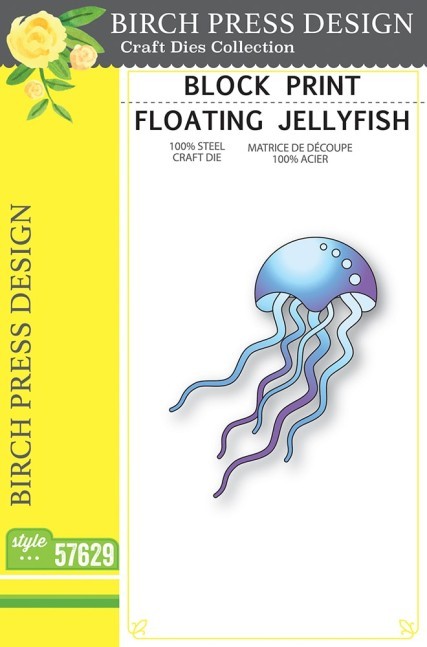 Block Print Floating Jellyfish
