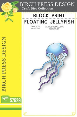 Block Print Floating Jellyfish