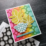 Long Line Leaves Stencil Pack (6 qty; 6 x 6)