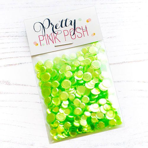Lime Shimmer Confetti