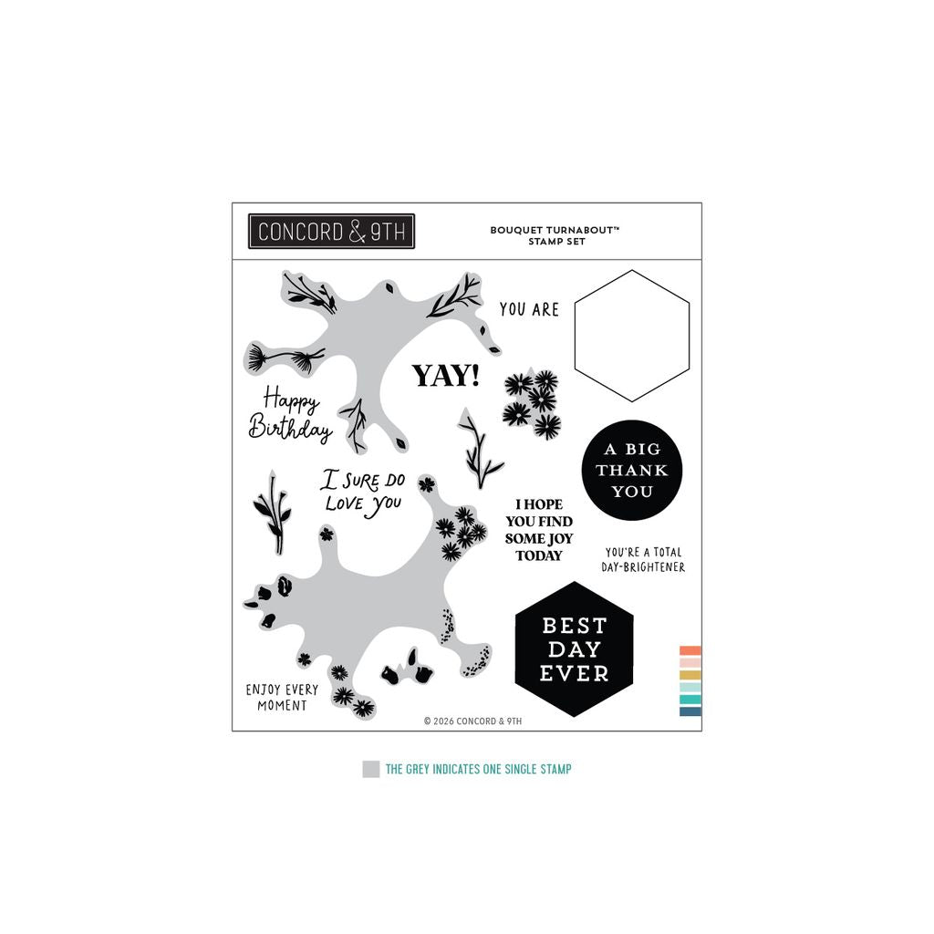 Bouquet Turnabout™ Stamp Set (6 x 6)