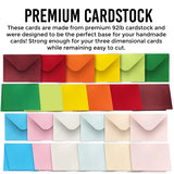 Cartes et enveloppes - Collection colorée
