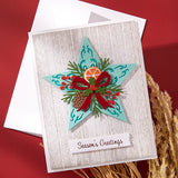 Barn Star Wreath Etched Dies from the Country Christmas Collection by Annie Williams