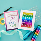 All of My Favorite Things Glimmer Hot Foil Plate from the Glimmer Cardfront Sentiments Collection