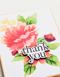 Breezy Bouquet clear stamp and die set