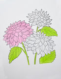 Dahlia Stems Stencil Set