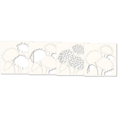 Dahlia Stems Stencil Set