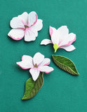 Trio de fleurs de magnolia