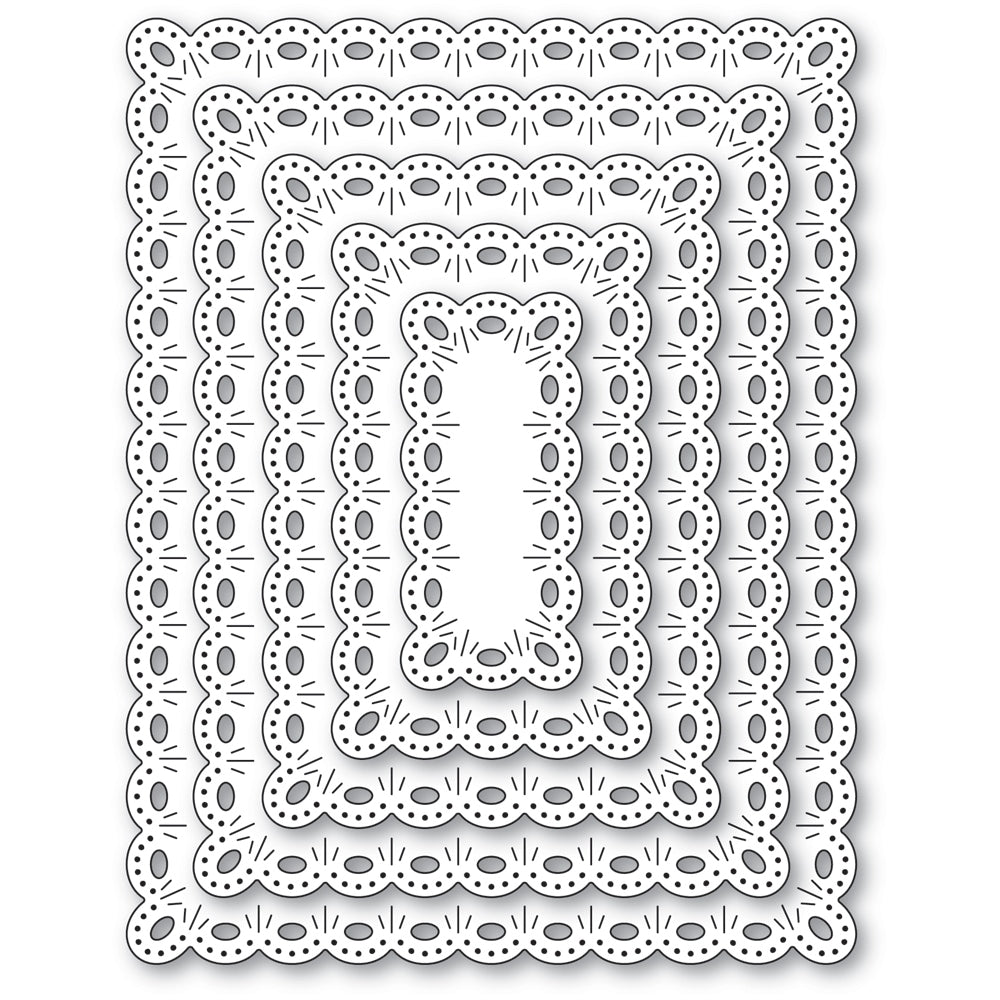 Oval Eyelet Rectangle Frames
