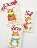 Peace Love Joy Stylish Script