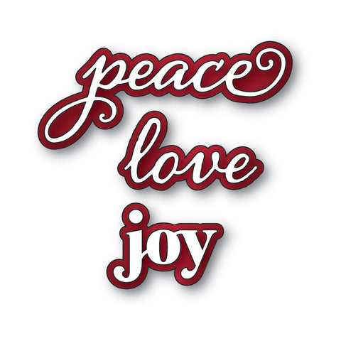 Peace Love Joy Stylish Script