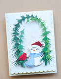 Snowman and Birdie Friend