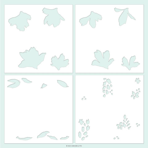 Garden's Edge Stencil Pack (4 qty; 6 x 6)