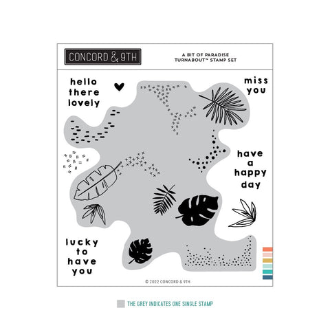 A Bit of Paradise Turnabout™ Stamp Set 6 x 6