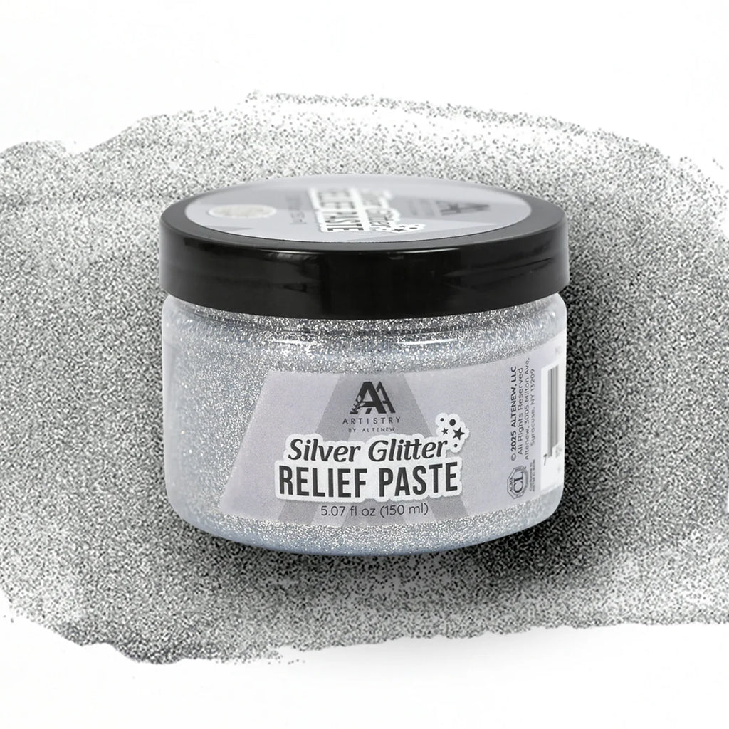 Silver Glitter Relief Paste