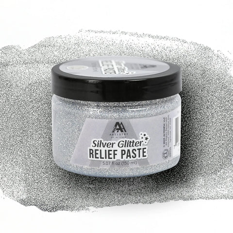 Silver Glitter Relief Paste