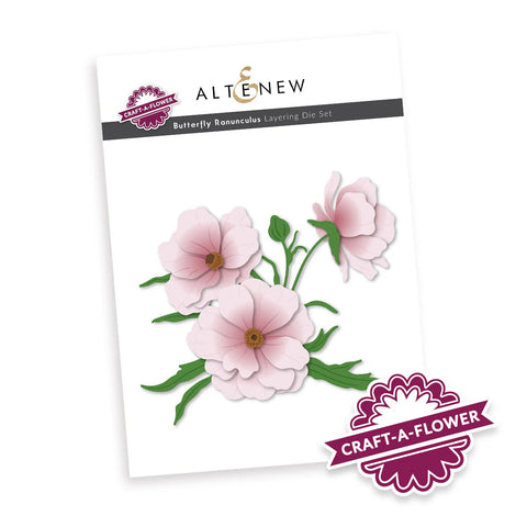 Craft-A-Flower: Butterfly Ranunculus Layering Die Set