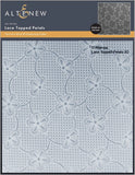Lace Topped Petals 3D Embossing Folder