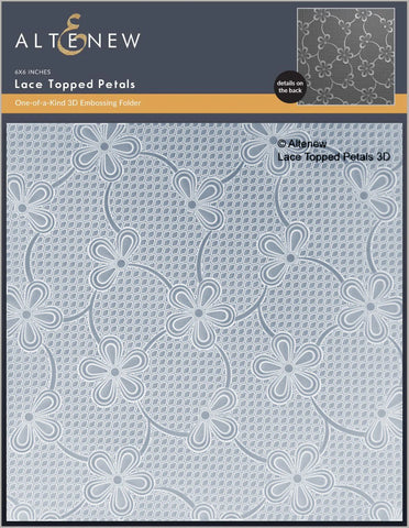 Lace Topped Petals 3D Embossing Folder