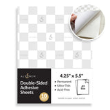 Double-sided Adhesive Sheets - 4.25" x 5.5" (10 sheets/set)