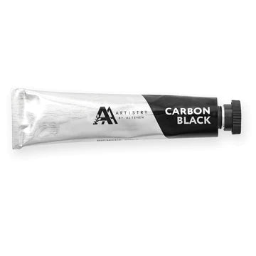 Gouache d'artiste noir de carbone (50 ml)