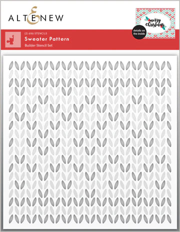 Ensemble de pochoirs de création de motifs de pull (2 en 1)