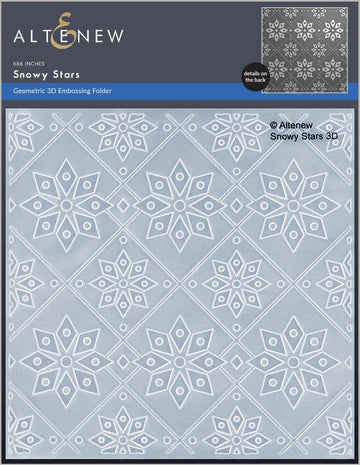 Dossier de gaufrage 3D Snowy Stars