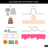 Accordion Birthday Stamp Set (3 x 4)