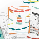 Accordion Birthday Stamp Set (3 x 4)