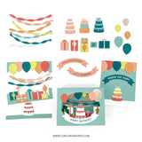 Accordion Birthday Stamp Set (3 x 4)