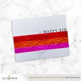 New Year Arabic Calligraphy 3D Embossing Folder