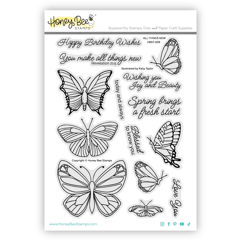 All Things New 6x8 Stamp Set