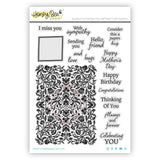 Always and Forever 6x8 Red Rubber Stamp Set
