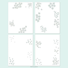 Around the Garden Stencil Pack (4 qty; 4.75 x 6)