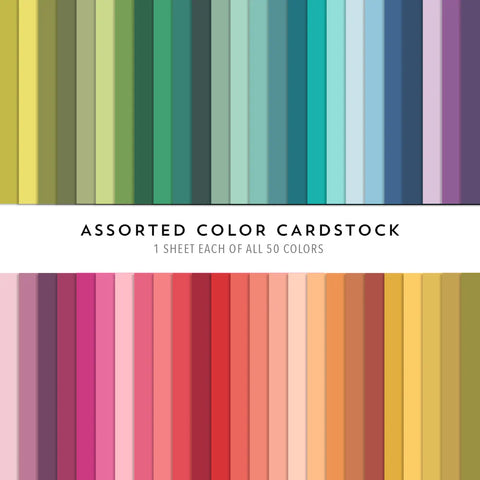 Core Collection Assorted Cardstock Pack (50 Colors)
