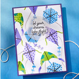 Soaring Sentiments Press Plate & Die Set from the Sky's the Limit Collection by Simon Hurley