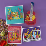 Musical Notes 3D Embossing Folder from the Bibi's Musical Notes Collection by Bibi Cameron