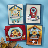 Chiming Christmas Etched Dies from the Cuckoo Cottage Collection