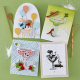 Sip Sip Ole' Etched Dies from the Happier Hour Collection