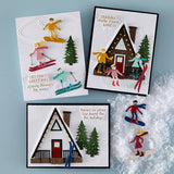 Streamline 3D Embossing Folder from the Ski-son's Greetings Collection by Simon Hurley
