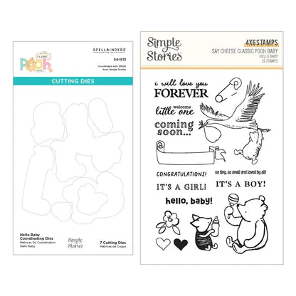 Hello Baby Stamp & Die Bundle with Simple Stories
