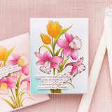 Tulips and Daffodils Press + Foil Plate and Stencil Bundle by Yana Smakula