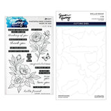 Sketched Peonies Stamp and Die Bundle by Simon Hurley